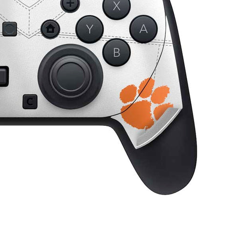 Clemson University White Jersey Nintendo Switch 2 (2025) Pro Controller Skin
