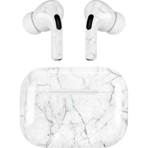 White Marble AirPods Skins