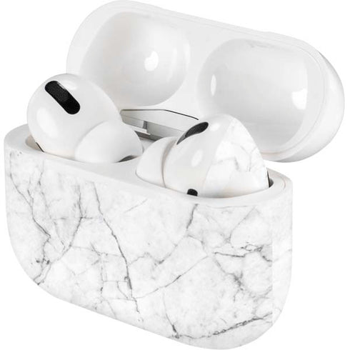 White Marble AirPods Skins