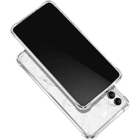 White Marble Gabb Phone 4 Clear Case