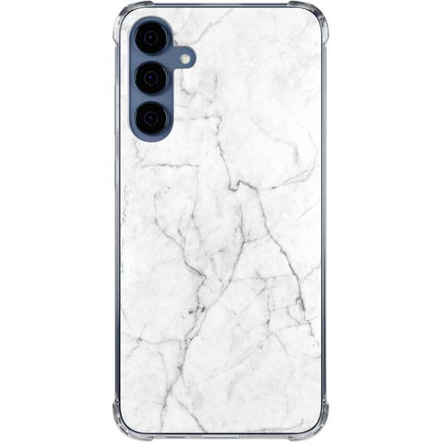White Marble Galaxy A35 5G Clear Case