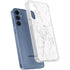 White Marble Galaxy A55 5G Clear Case