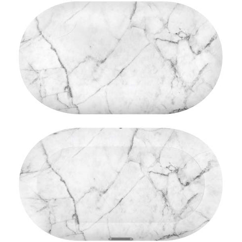 White Marble Galaxy Buds Plus Skin