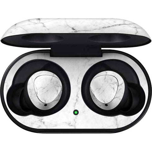 White Marble Galaxy Buds Skin