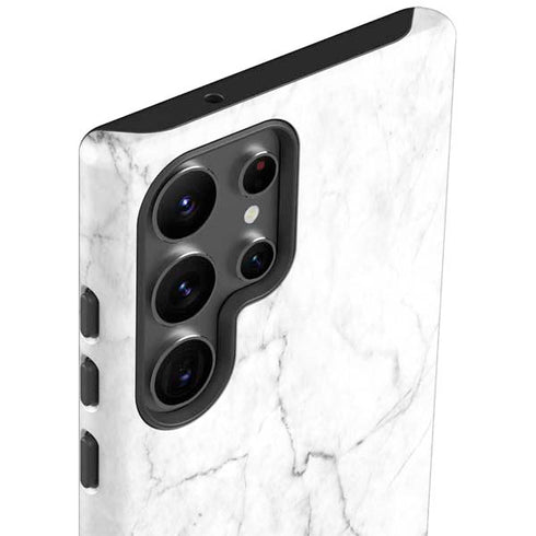 White Marble Galaxy S23 Ultra Pro Case