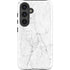White Marble Galaxy S25 Impact Case