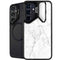 White Marble Galaxy S25 Kickstand Case
