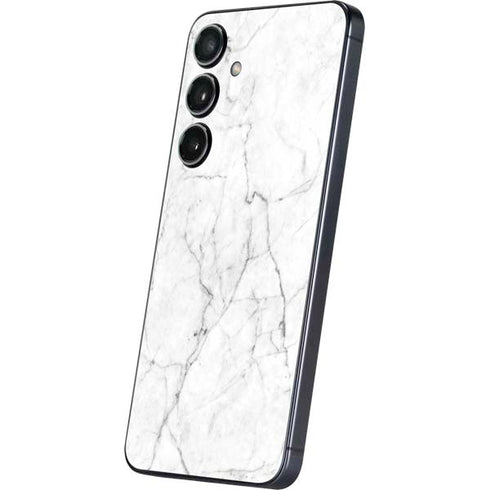 White Marble Galaxy S25 Plus Skin