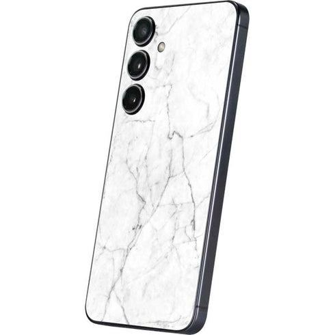 White Marble Galaxy S25 Skin
