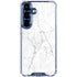 White Marble Galaxy S25 Clear Case
