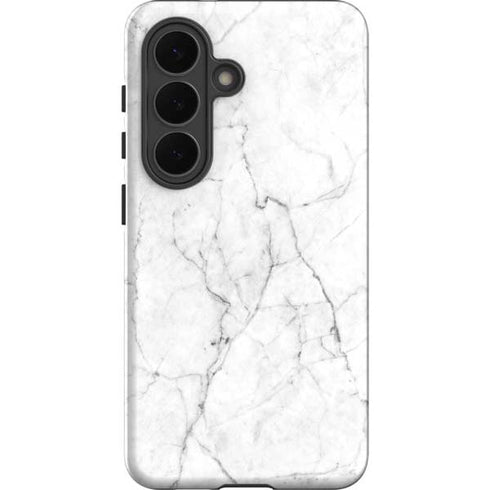 White Marble Galaxy S26 Plus Impact Case