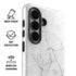 White Marble Galaxy S26 Plus Impact Case