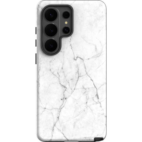 White Marble Galaxy S26 Ultra Impact Case