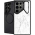 White Marble Galaxy S26 Ultra Kickstand Case