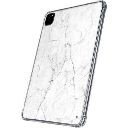 White Marble iPad Pro 11in (2024) Clear Case