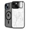 White Marble iPhone 14 Plus Kickstand Case