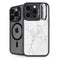 White Marble iPhone 14 Pro Kickstand Case