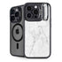 White Marble iPhone 14 Pro Max Kickstand Case