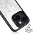 White Marble iPhone 15 Kickstand Case