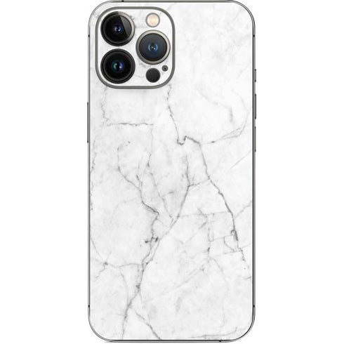 White Marble iPhone 15 Pro Max Skin