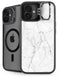 White Marble iPhone 16 Kickstand Case