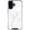 White Marble iPhone 16 Plus Clear Case
