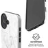 White Marble iPhone 16 Plus Magsafe Impact Case
