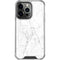 White Marble iPhone 16 Pro Clear Case
