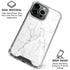 White Marble iPhone 16 Pro Clear Case