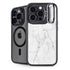 White Marble iPhone 16 Pro Kickstand Case