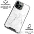 White Marble iPhone 16 Pro Max Clear Case