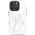 White Marble iPhone 16 Pro Max Impact Case