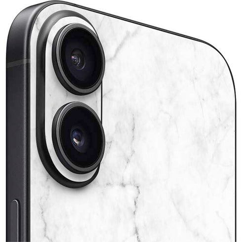 White Marble iPhone 16 Skin