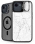 White Marble iPhone 16e Kickstand Case