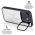 White Marble iPhone 16e Kickstand Case