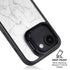 White Marble iPhone 16e Kickstand Case