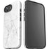 White Marble iPhone 16e Impact Case