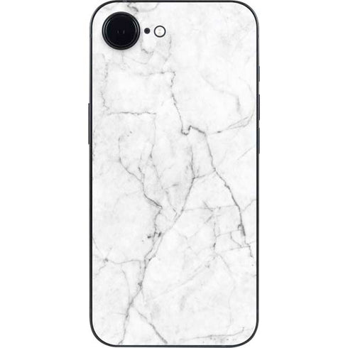 White Marble iPhone 16e Skin