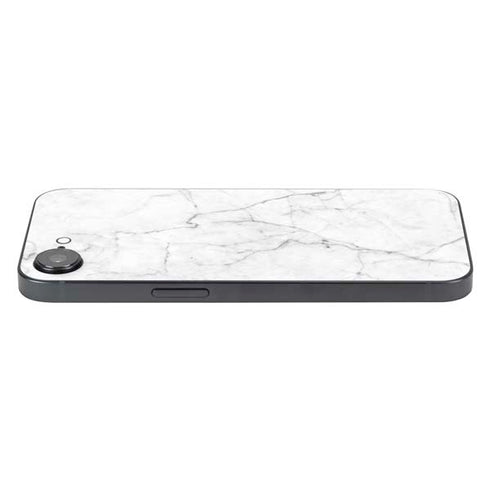 White Marble iPhone 16e Skin