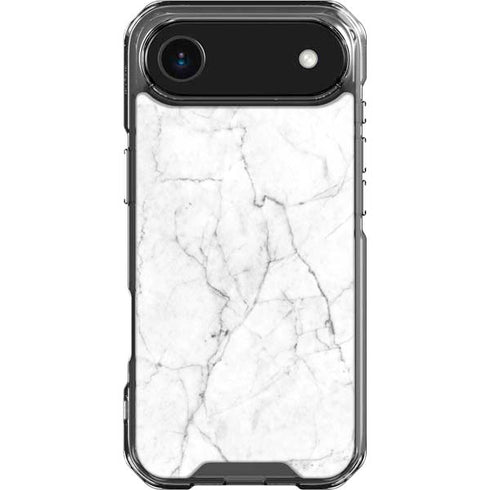 White Marble iPhone 17 Air Clear Case