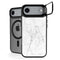 White Marble iPhone 17 Air Kickstand Case