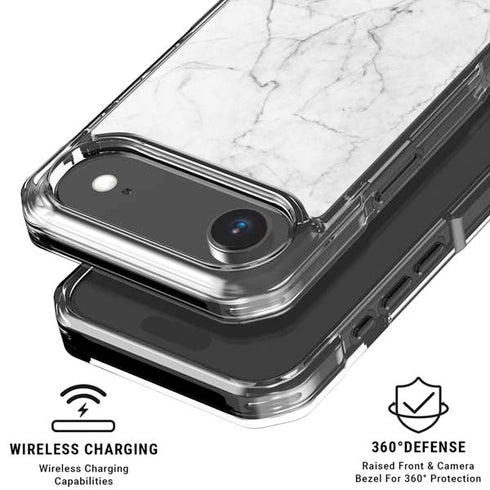 White Marble iPhone 17 Air MagSafe Case