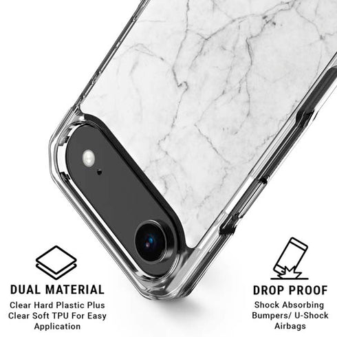 White Marble iPhone 17 Air MagSafe Case