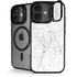 White Marble iPhone 17 Kickstand Case