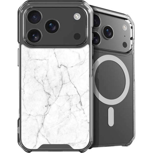 White Marble iPhone 17 Pro MagSafe Case