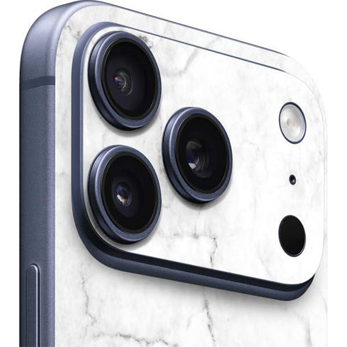 White Marble iPhone 17 Pro Max Skin