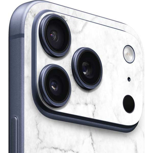 White Marble iPhone 17 Pro Skin
