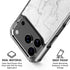 White Marble iPhone 18 Pro Clear Case