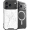 White Marble iPhone 18 Pro MagSafe Case
