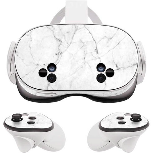 White Marble Meta Quest 3S Skin